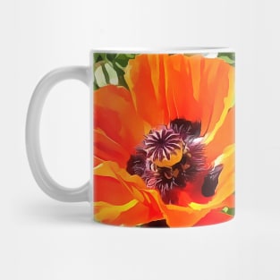 Daisies and poppies Mug